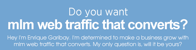mlm web traffic that converts?